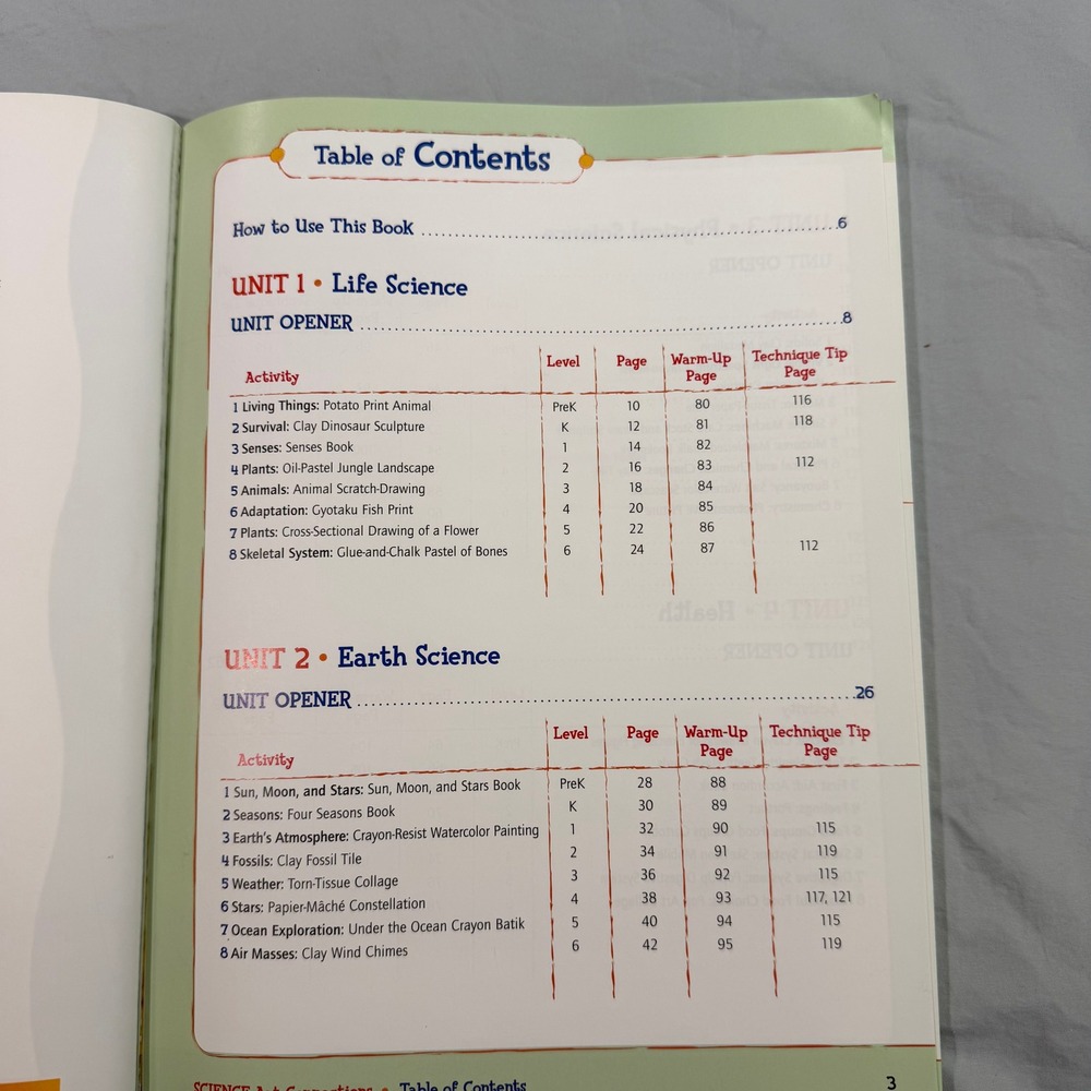 SRA Science Art Connections Activity Book PreK-6 McGraw-Hill 2005 STEM Resource - Picture 4 of 10